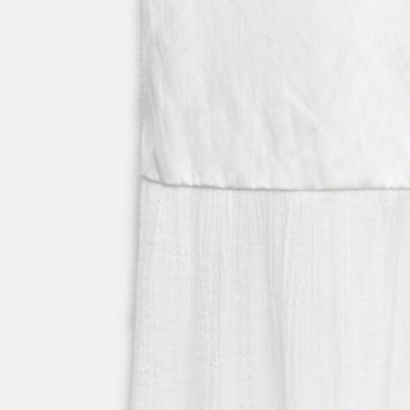 ZARA NEW WOMAN SS24 OYSTER-WHITE CONTRAST DRESS Size M NEW WITH TAG! - Picture 13 of 15